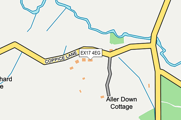 EX17 4EG map - OS OpenMap – Local (Ordnance Survey)