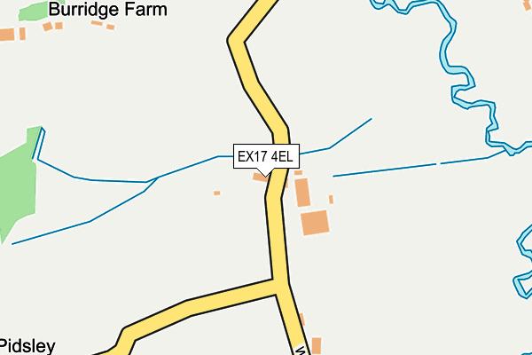 EX17 4EL map - OS OpenMap – Local (Ordnance Survey)