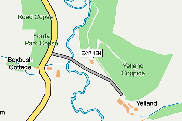 EX17 4EN map - OS OpenMap – Local (Ordnance Survey)