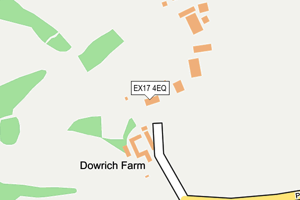 EX17 4EQ map - OS OpenMap – Local (Ordnance Survey)