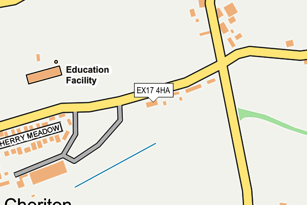 EX17 4HA map - OS OpenMap – Local (Ordnance Survey)