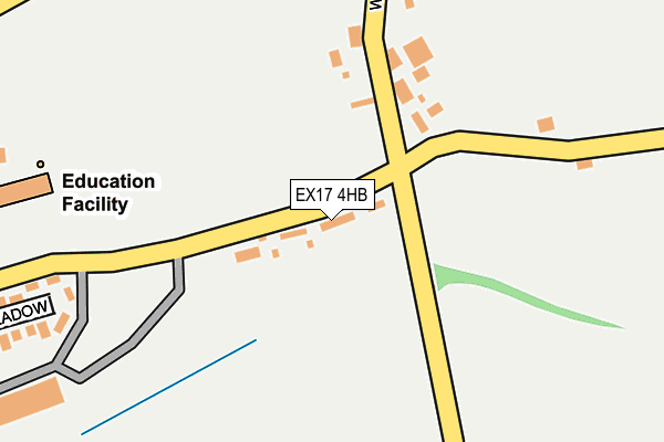 EX17 4HB map - OS OpenMap – Local (Ordnance Survey)