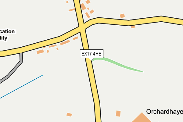 EX17 4HE map - OS OpenMap – Local (Ordnance Survey)