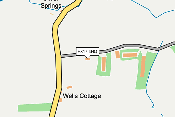 EX17 4HQ map - OS OpenMap – Local (Ordnance Survey)