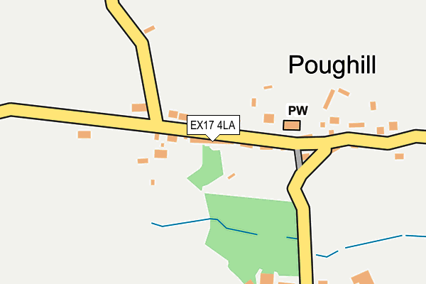 EX17 4LA map - OS OpenMap – Local (Ordnance Survey)