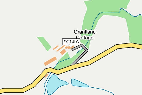 EX17 4LG map - OS OpenMap – Local (Ordnance Survey)