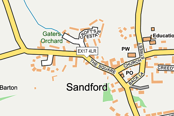 EX17 4LR map - OS OpenMap – Local (Ordnance Survey)