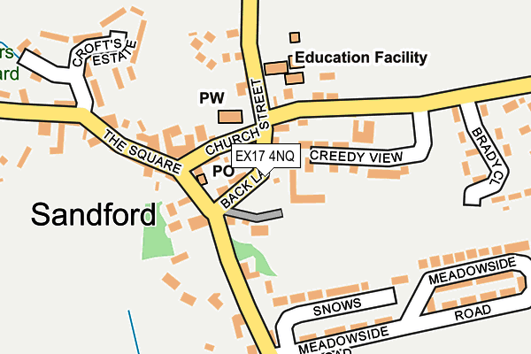 EX17 4NQ map - OS OpenMap – Local (Ordnance Survey)