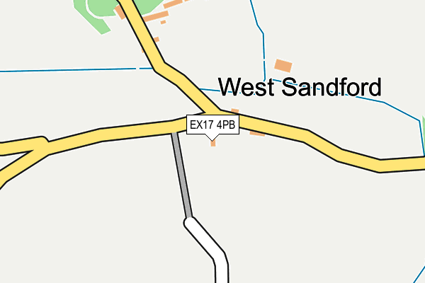 EX17 4PB map - OS OpenMap – Local (Ordnance Survey)