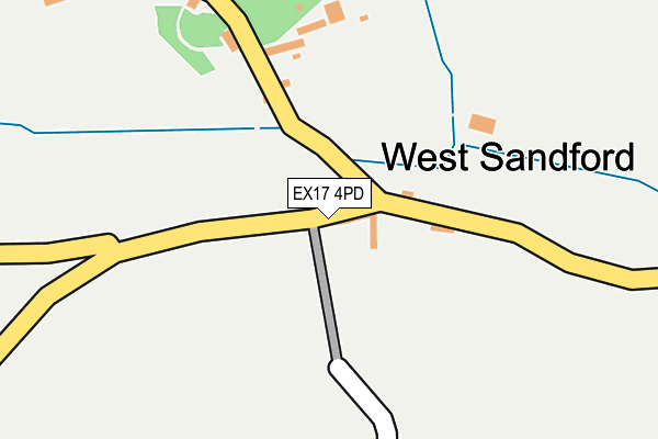 EX17 4PD map - OS OpenMap – Local (Ordnance Survey)