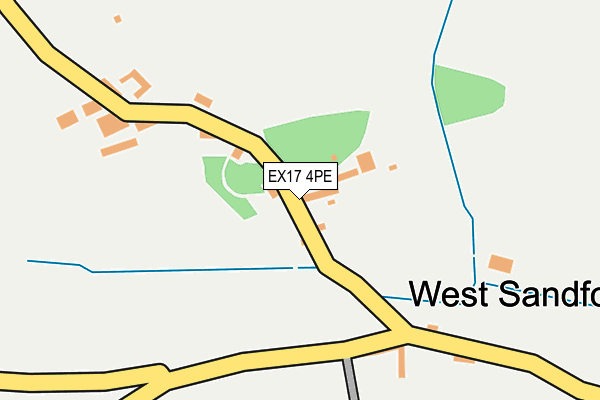EX17 4PE map - OS OpenMap – Local (Ordnance Survey)