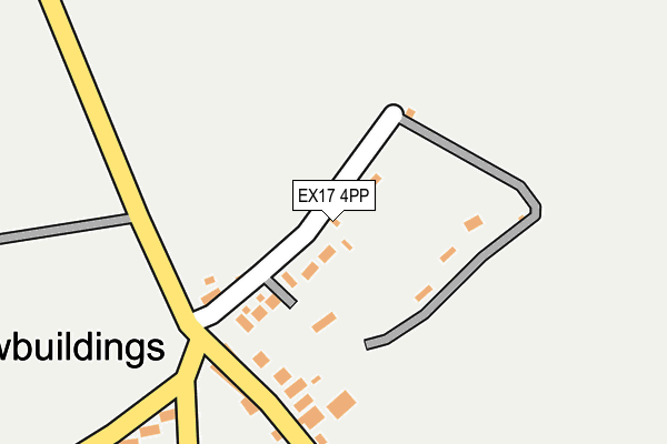 EX17 4PP map - OS OpenMap – Local (Ordnance Survey)