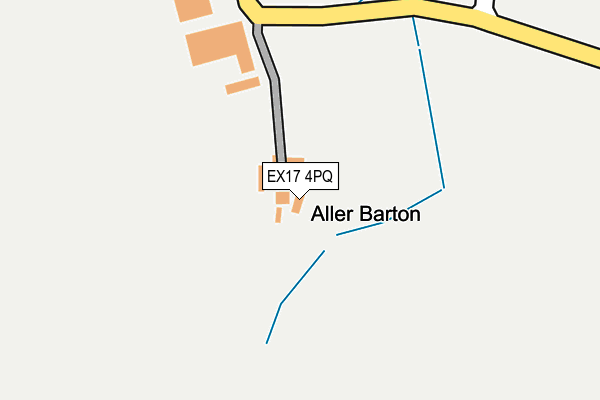 EX17 4PQ map - OS OpenMap – Local (Ordnance Survey)
