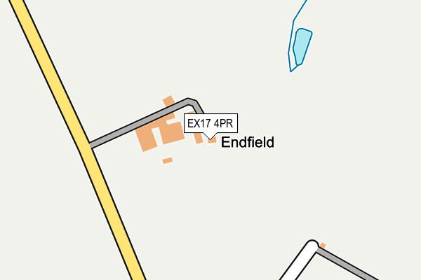 EX17 4PR map - OS OpenMap – Local (Ordnance Survey)