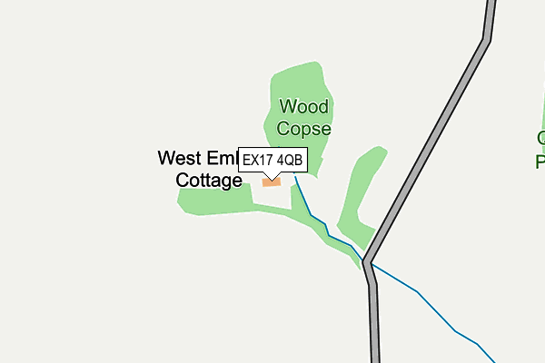 EX17 4QB map - OS OpenMap – Local (Ordnance Survey)