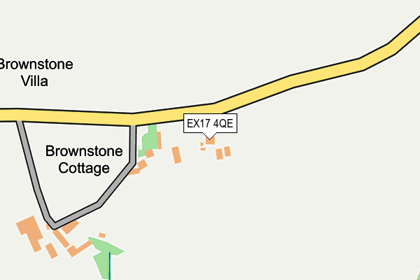 EX17 4QE map - OS OpenMap – Local (Ordnance Survey)