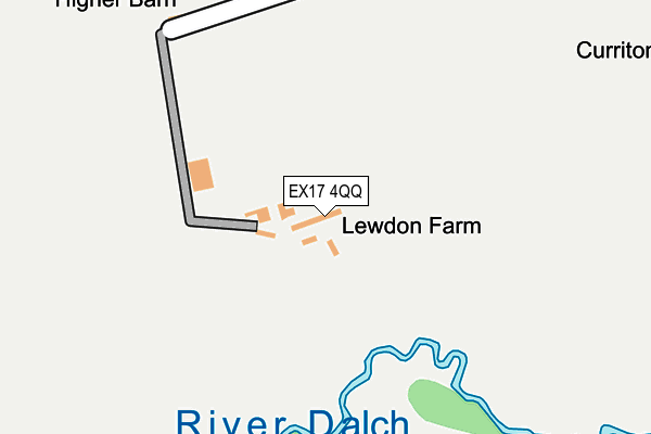 EX17 4QQ map - OS OpenMap – Local (Ordnance Survey)