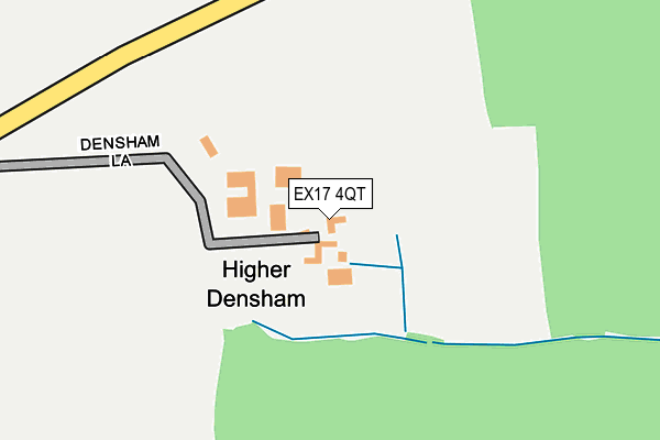 EX17 4QT map - OS OpenMap – Local (Ordnance Survey)