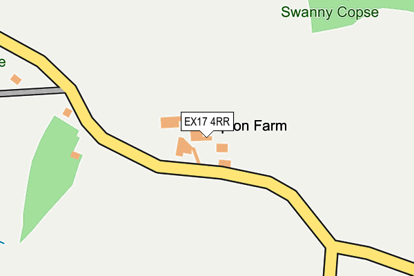 EX17 4RR map - OS OpenMap – Local (Ordnance Survey)