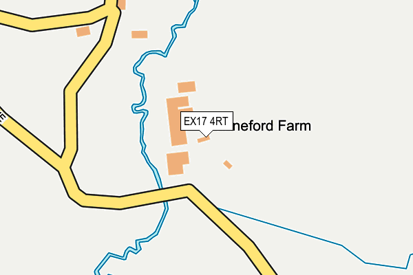 EX17 4RT map - OS OpenMap – Local (Ordnance Survey)