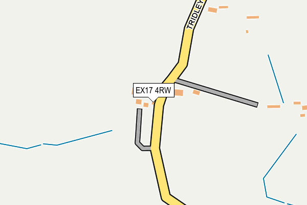 EX17 4RW map - OS OpenMap – Local (Ordnance Survey)