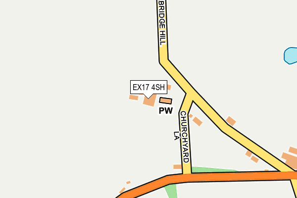 EX17 4SH map - OS OpenMap – Local (Ordnance Survey)