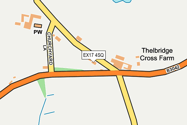 EX17 4SQ map - OS OpenMap – Local (Ordnance Survey)