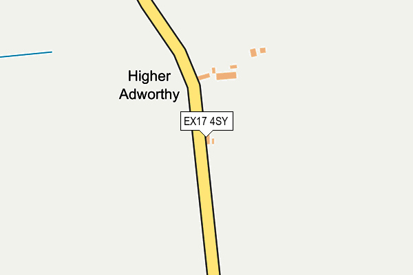 EX17 4SY map - OS OpenMap – Local (Ordnance Survey)