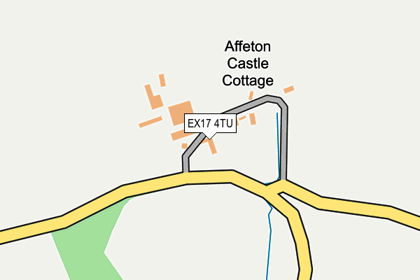 EX17 4TU map - OS OpenMap – Local (Ordnance Survey)