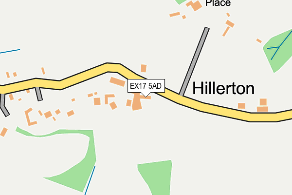 EX17 5AD map - OS OpenMap – Local (Ordnance Survey)