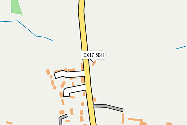 EX17 5BH map - OS OpenMap – Local (Ordnance Survey)