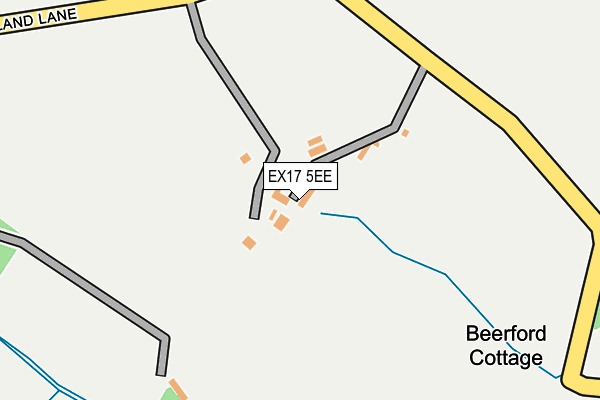 EX17 5EE map - OS OpenMap – Local (Ordnance Survey)