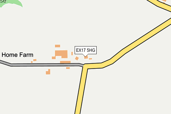 EX17 5HG map - OS OpenMap – Local (Ordnance Survey)