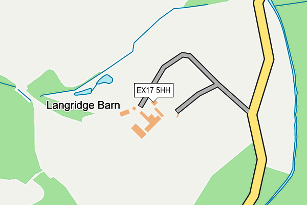 EX17 5HH map - OS OpenMap – Local (Ordnance Survey)