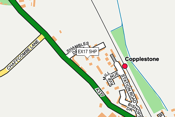 EX17 5HP map - OS OpenMap – Local (Ordnance Survey)