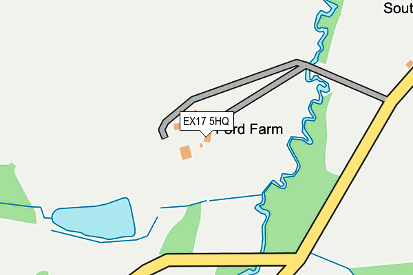 EX17 5HQ map - OS OpenMap – Local (Ordnance Survey)