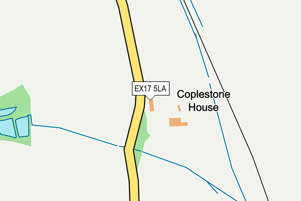 EX17 5LA map - OS OpenMap – Local (Ordnance Survey)