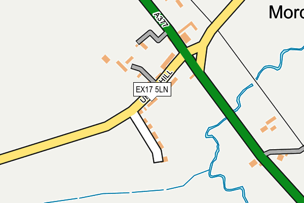 EX17 5LN map - OS OpenMap – Local (Ordnance Survey)