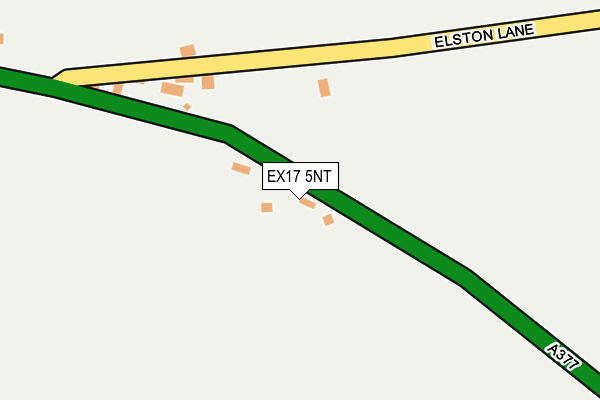 EX17 5NT map - OS OpenMap – Local (Ordnance Survey)