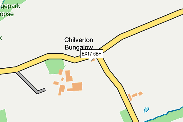 EX17 6BH map - OS OpenMap – Local (Ordnance Survey)