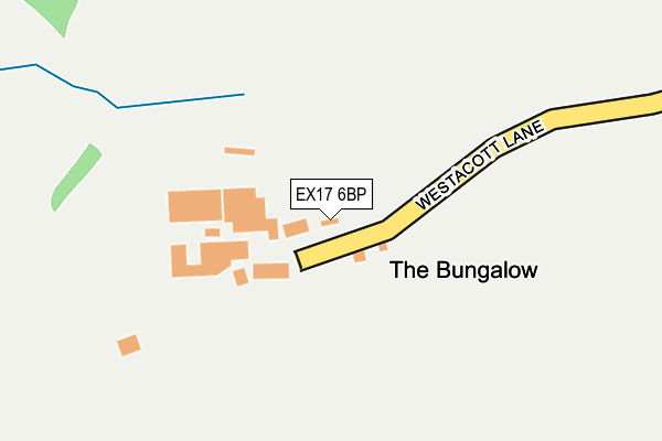 EX17 6BP map - OS OpenMap – Local (Ordnance Survey)