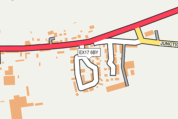 EX17 6BY map - OS OpenMap – Local (Ordnance Survey)