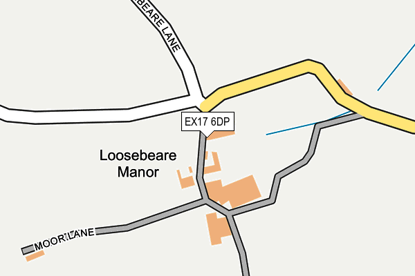 EX17 6DP map - OS OpenMap – Local (Ordnance Survey)