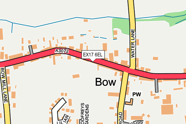 EX17 6EL map - OS OpenMap – Local (Ordnance Survey)