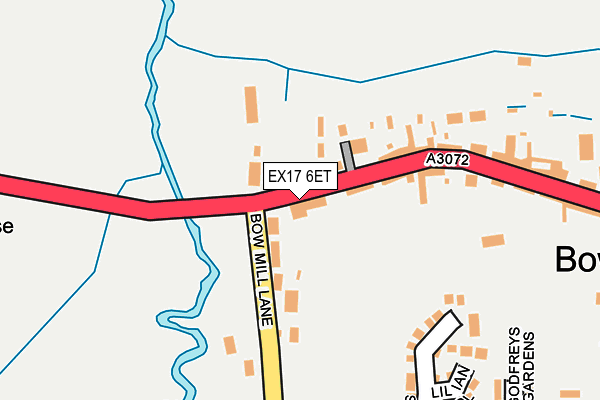 EX17 6ET map - OS OpenMap – Local (Ordnance Survey)