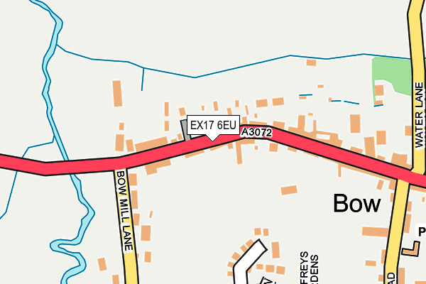 EX17 6EU map - OS OpenMap – Local (Ordnance Survey)