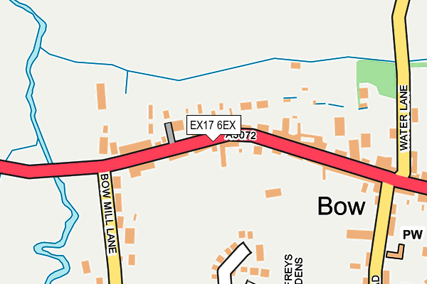 EX17 6EX map - OS OpenMap – Local (Ordnance Survey)