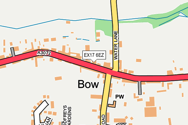 EX17 6EZ map - OS OpenMap – Local (Ordnance Survey)