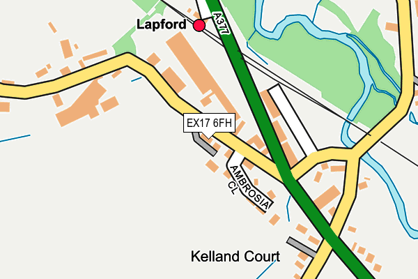 EX17 6FH map - OS OpenMap – Local (Ordnance Survey)