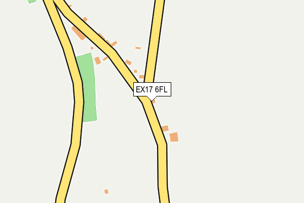 EX17 6FL map - OS OpenMap – Local (Ordnance Survey)